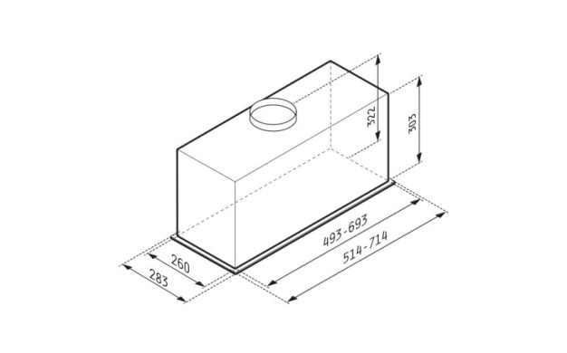 Аспиратор Pyramis INTEGRATED TURBO EF BLACK